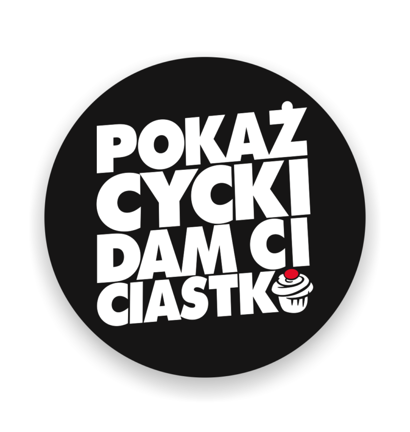 Naklejka Pokaż Cycki