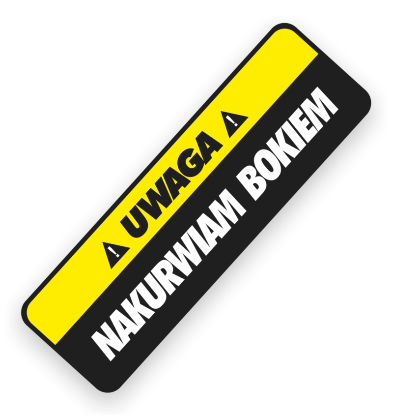 Naklejka Nakurwiam Bokiem