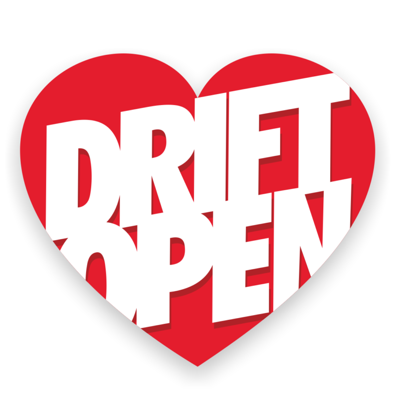 Naklejka Love Drift Open